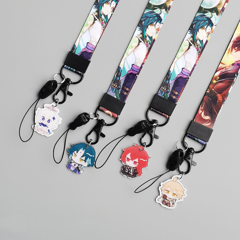 Genshin Impact anime lanyard phonestrap 45cm