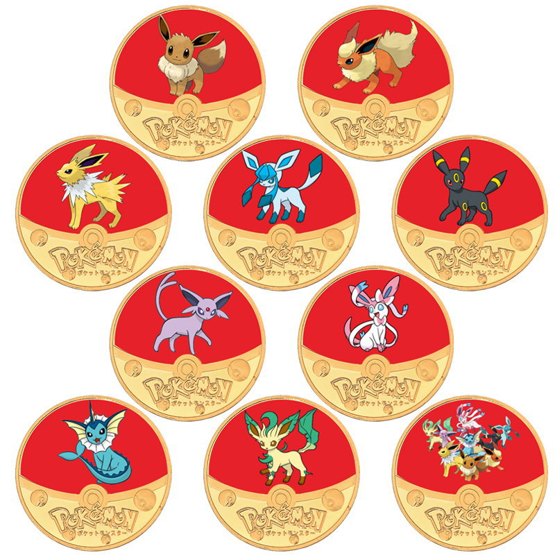 Pokemon anime Coin badge price for a set of 10pcs