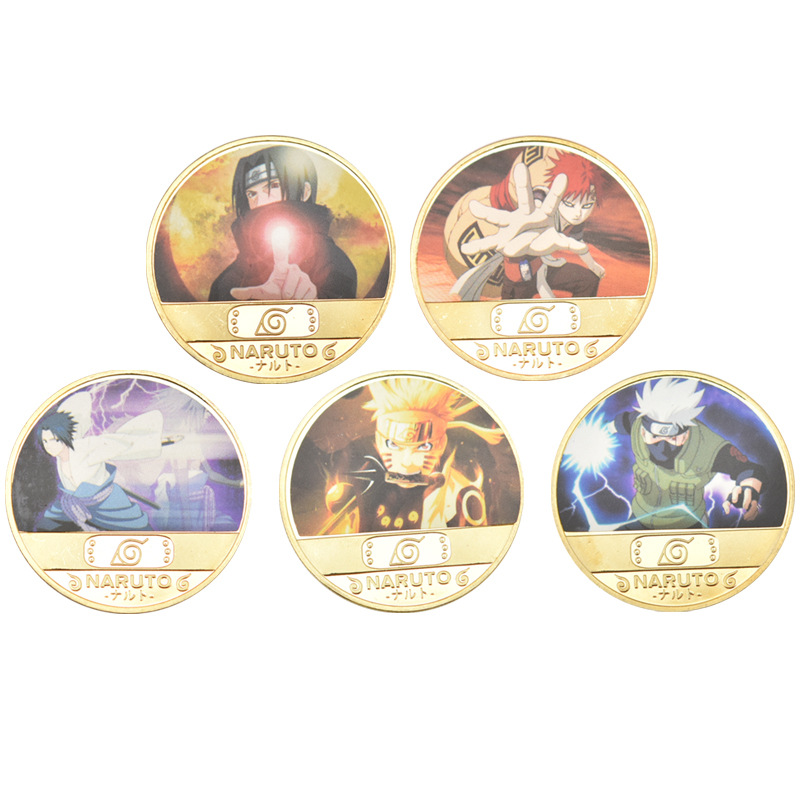 Naruto anime Coin badge price for a set of 5pcs