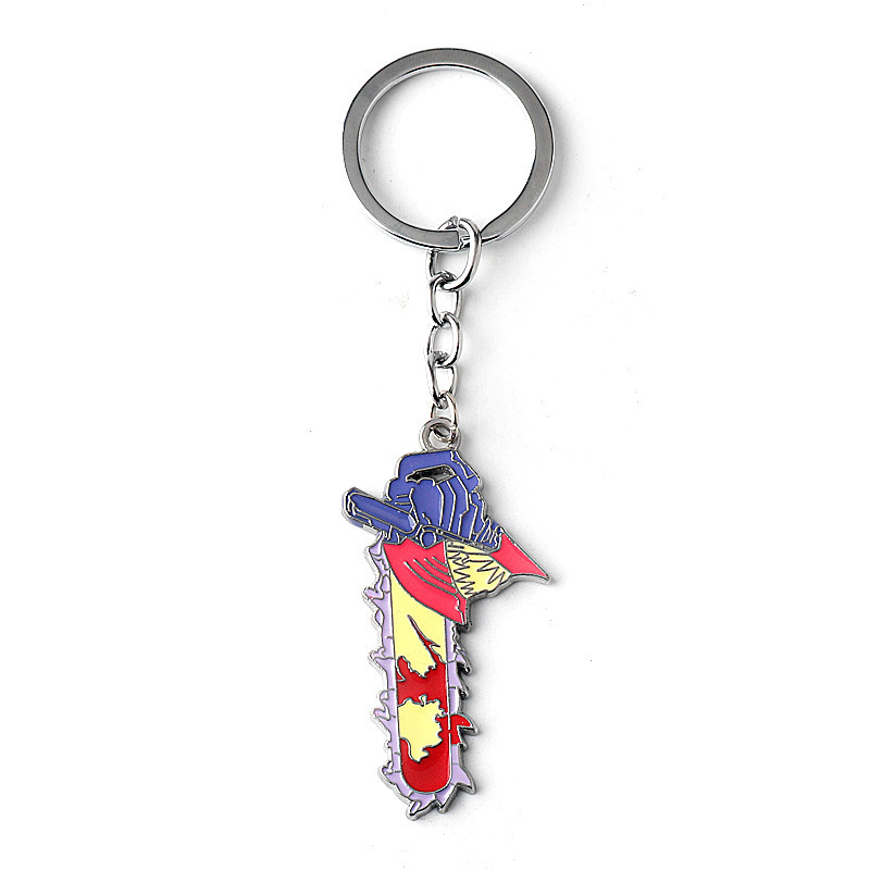 chainsaw man anime keychain