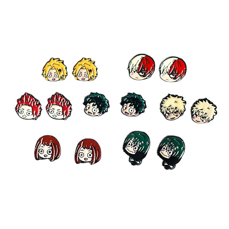 My Hero Academia anime earrings