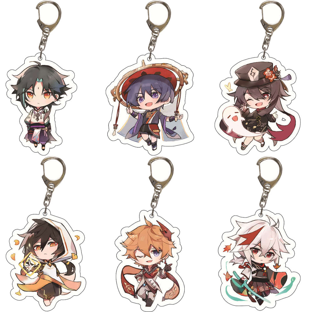 Genshin Impact anime keychain