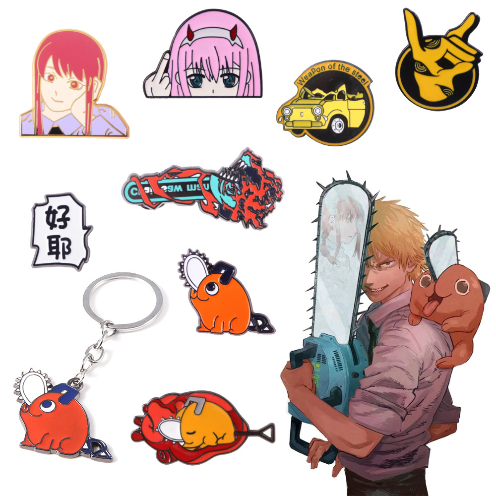 chainsaw man anime badge