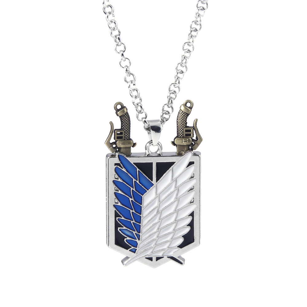 Attack On Titan anime necklace