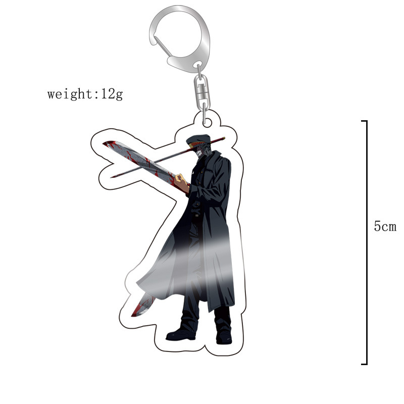 chainsaw man anime keychain