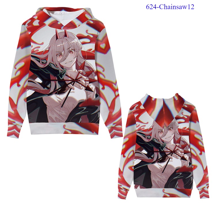 chainsaw man anime hoodie