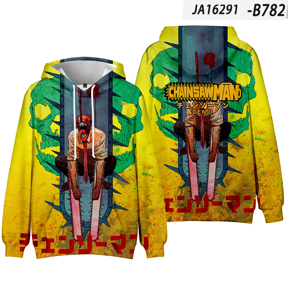 chainsaw man anime hoodie