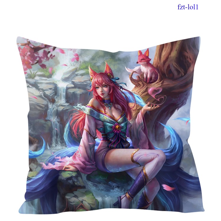 League of Legends anime square full-color pillow cushion 45*45cm