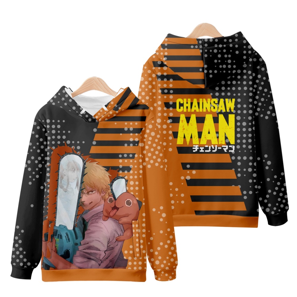 chainsaw man anime hoodie