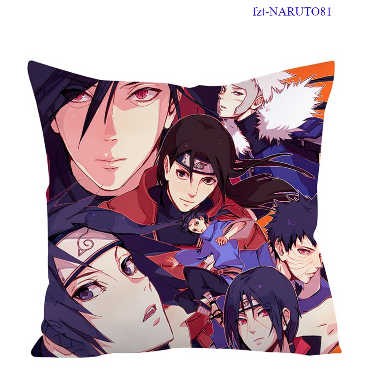 Naruto anime square full-color pillow cushion 45*45cm