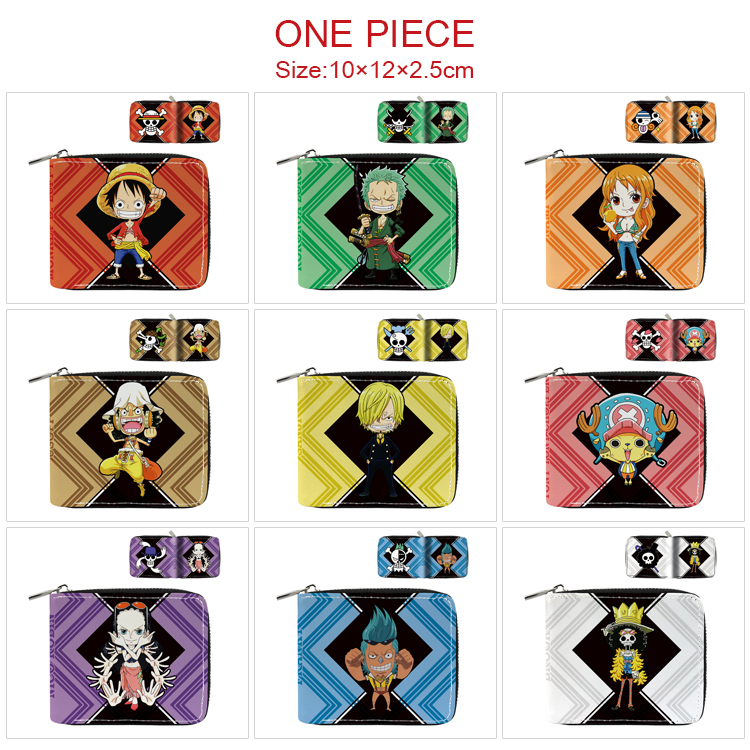 One piece anime bag10*12*2.5cm