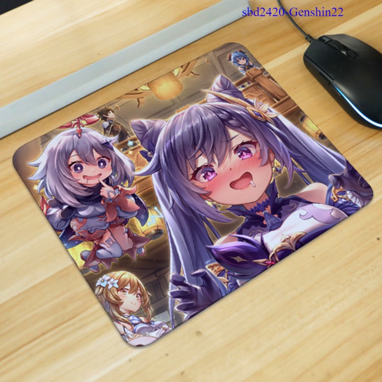 Genshin Impact anime deskpad 300x250x3mm locking edge & 240X200X2mm non locking edge