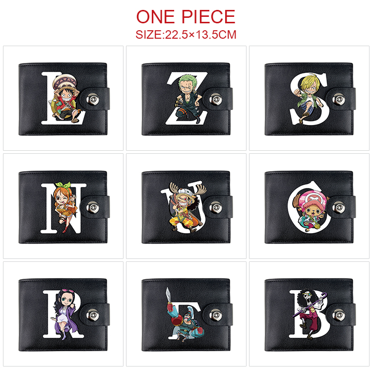 One piece anime wallet 22.5*13.5cm