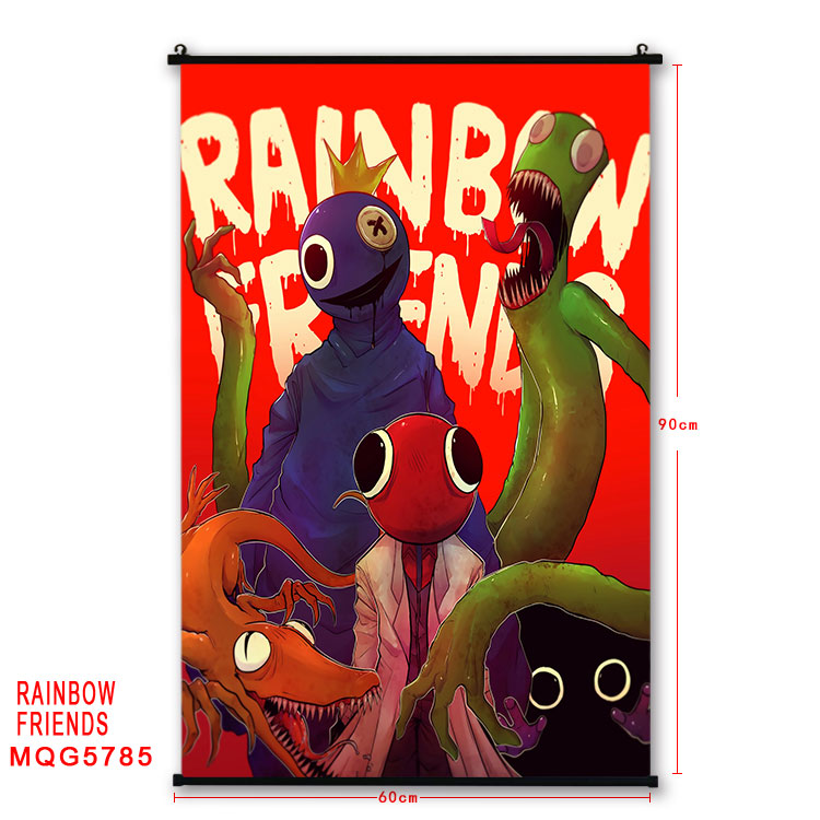 rainbow friends anime wallscroll 60*90cm
