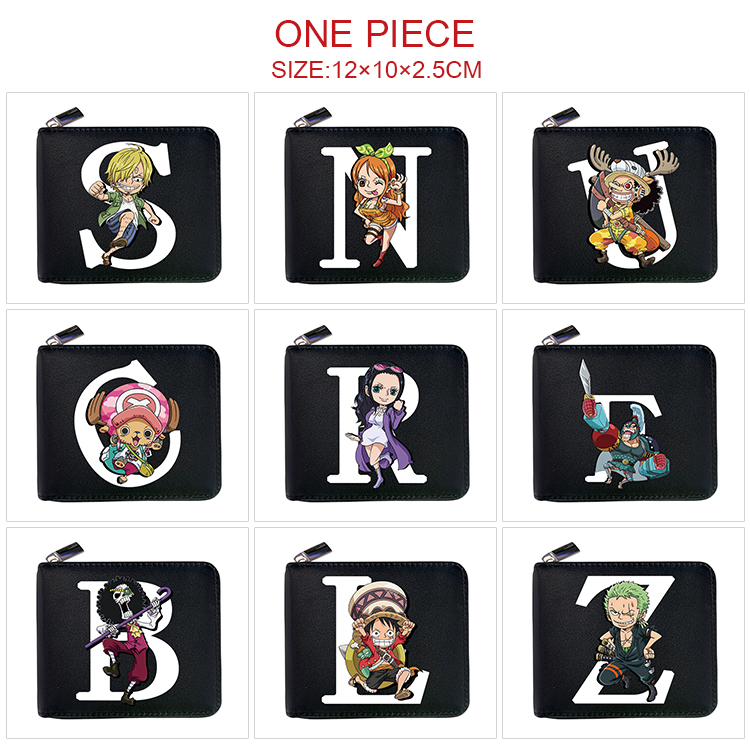 One piece anime wallet 12*10*2.5cm