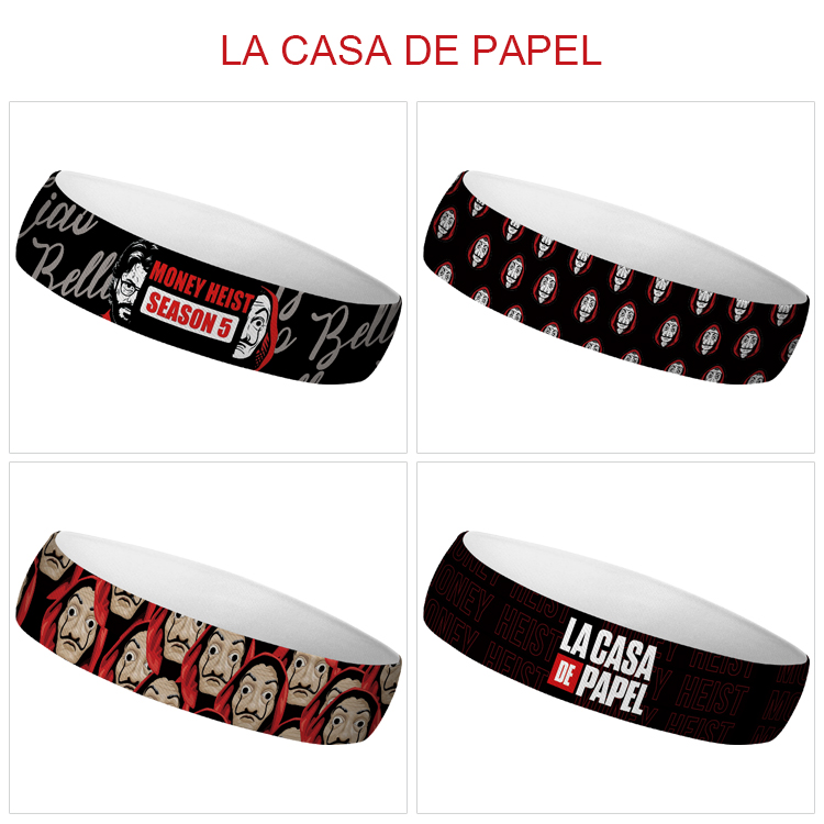 Money Heist anime sweatband