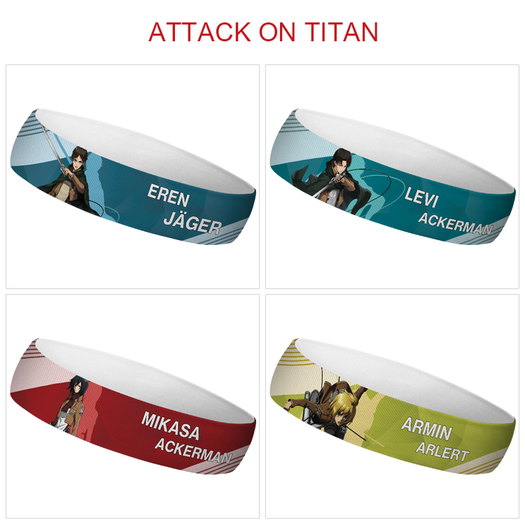 Attack On Titan anime sweatband