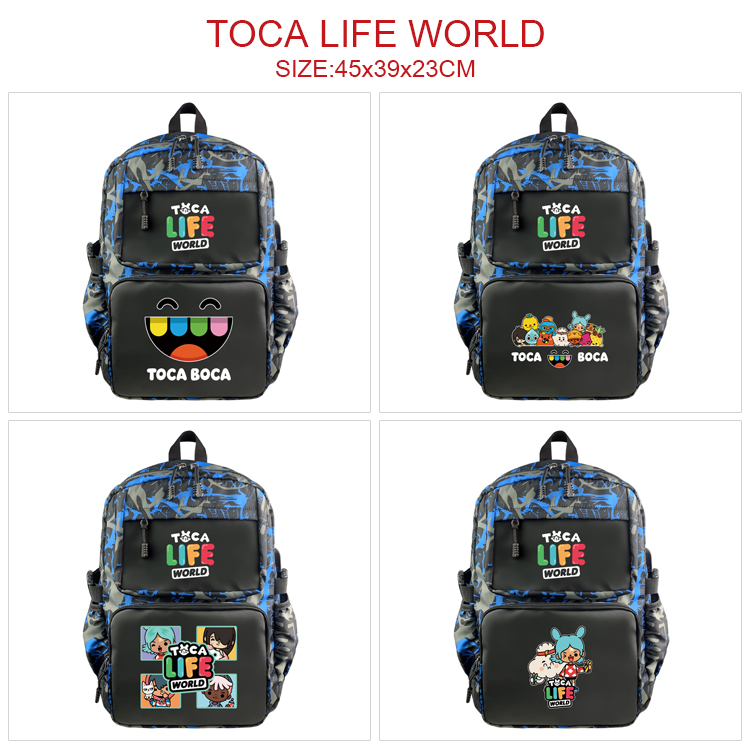 Toca life world anime Backpack bag