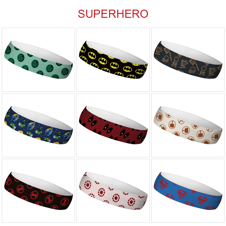 Superhero anime sweatband