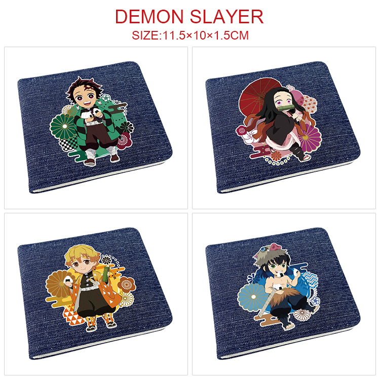 demon slayer kimets anime wallet 11.5*10*1.5cm