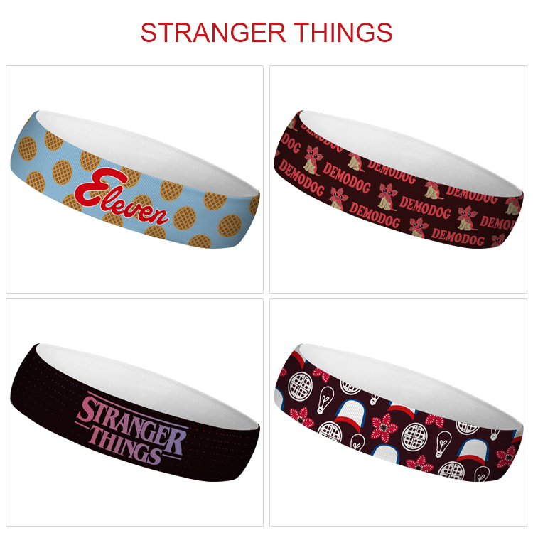 Stranger Things anime sweatband