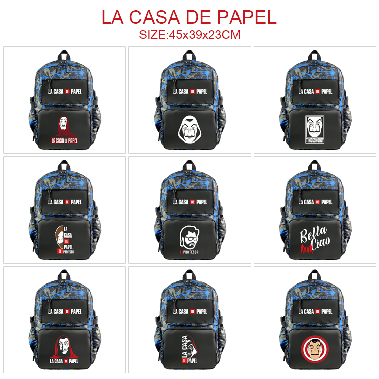 La casa de papel anime Backpack bag