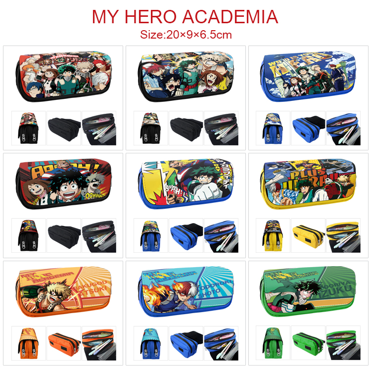 My Hero Academia anime pencil bag 20*9*6.5cm