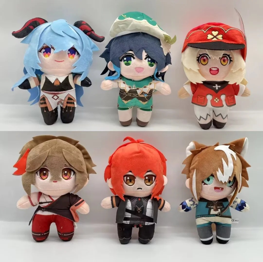 Genshin Impact anime plush doll 18cm 6pcs a set