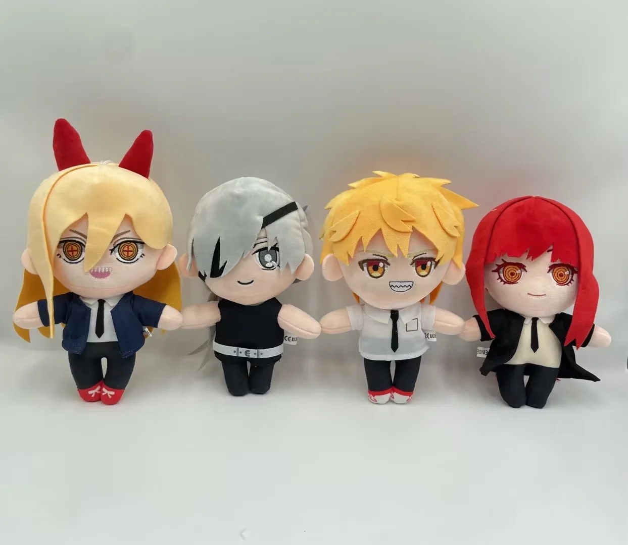 chainsaw man anime plush doll 18cm 4pcs a set