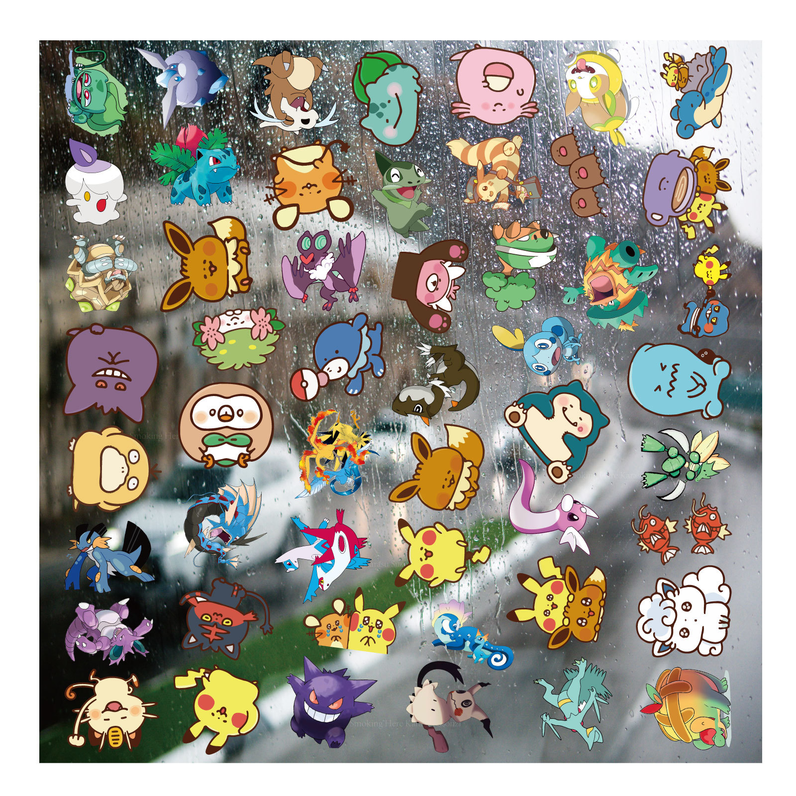 Pokemon anime 3D sticker price for a set of 51-53 pcs