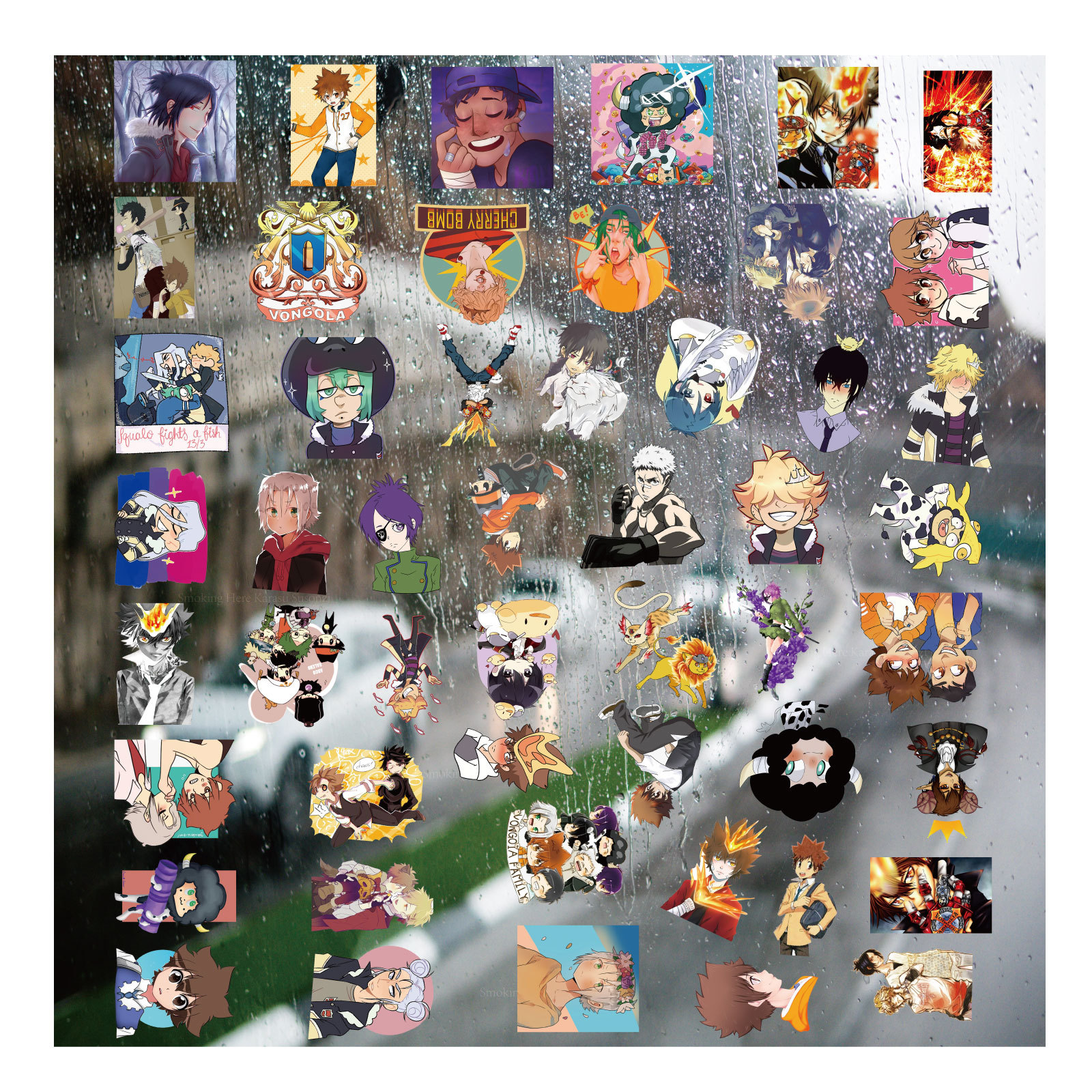 Family teachers anime 3D sticker price for a set of 50pcs