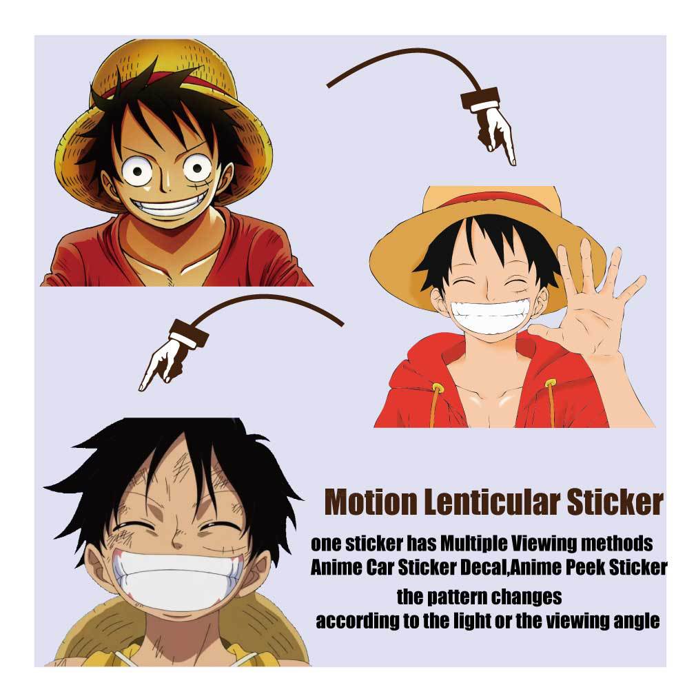 One piece anime 3D sticker 140*100 mm