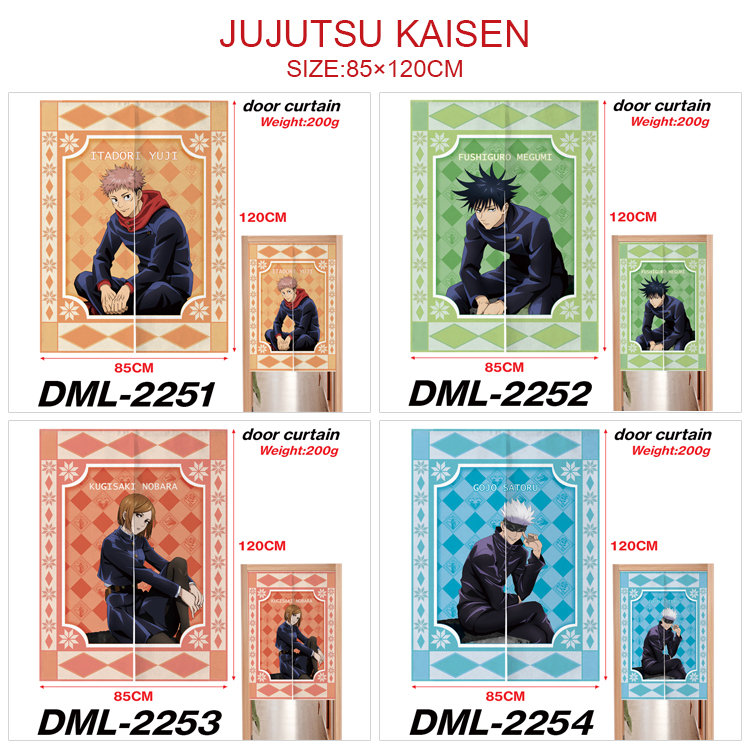 Jujutsu Kaisen anime door curtain 85*120cm