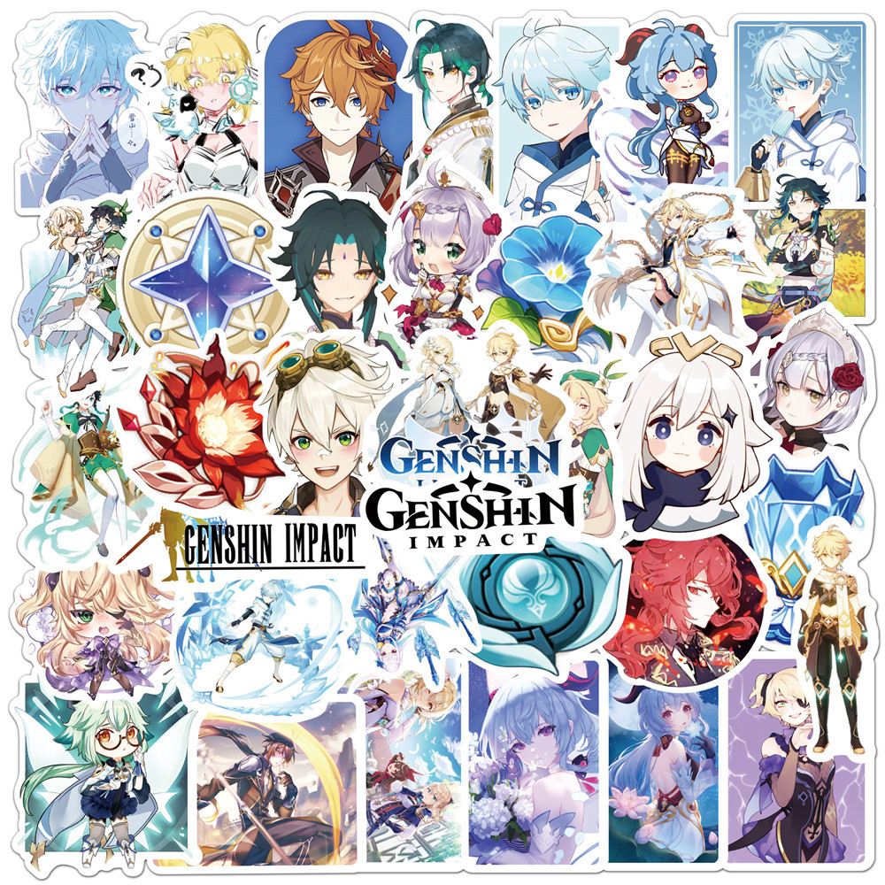 Genshin Impact anime waterproof stickers (50pcs a set)