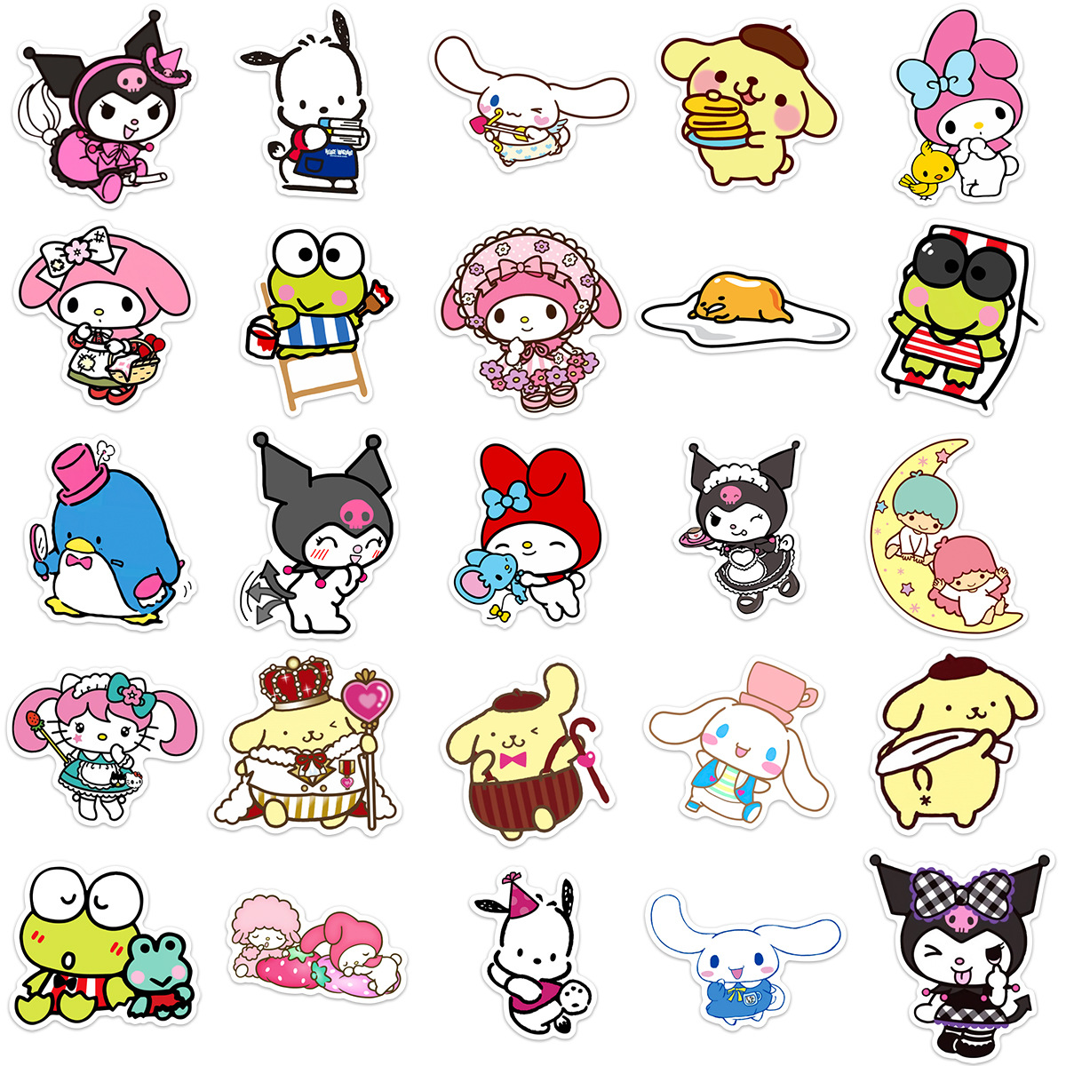 Kuromi anime waterproof stickers (50pcs a set)