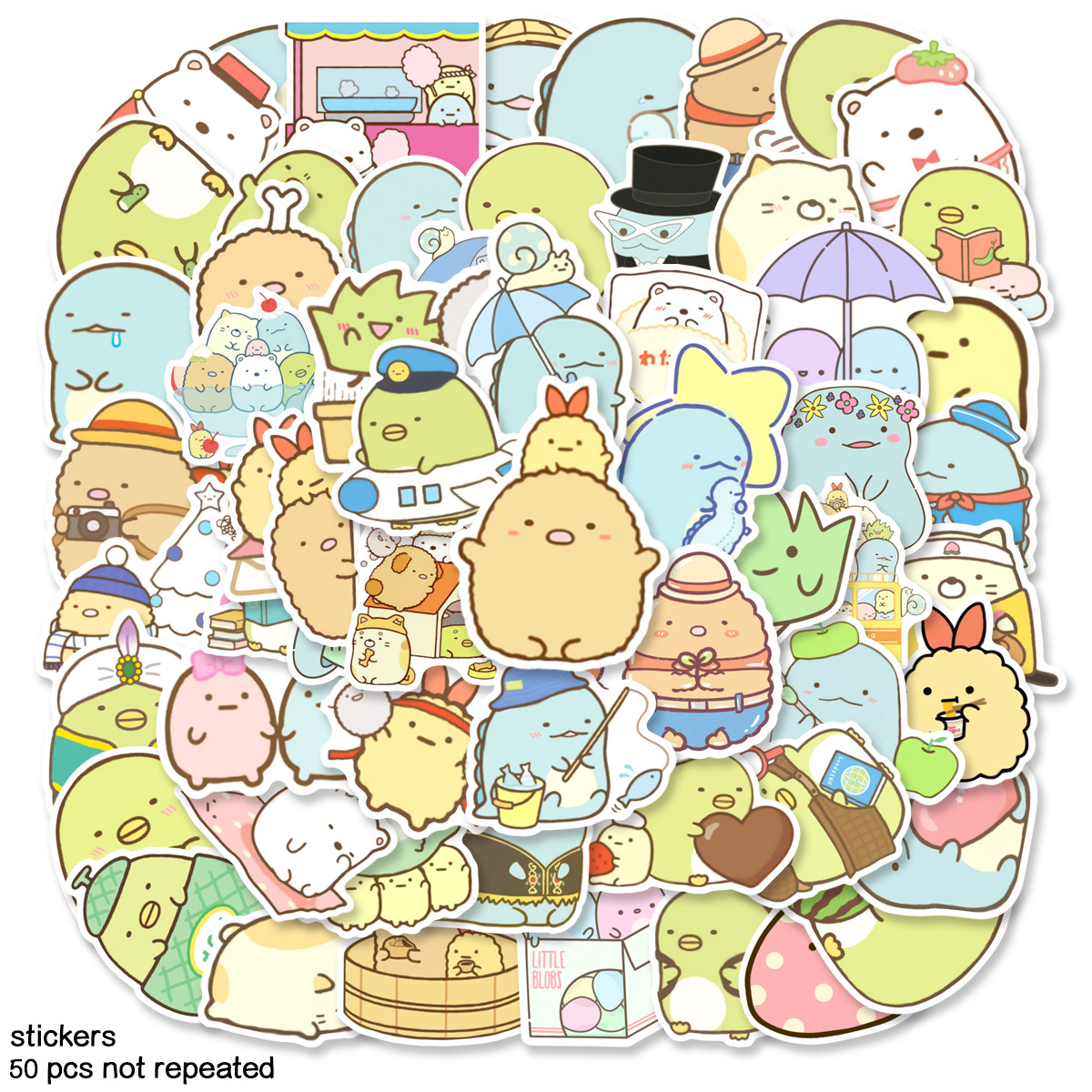 Sumikkogurashi anime waterproof stickers (50pcs a set)