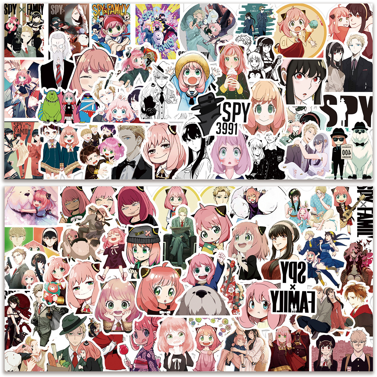 SPY×FAMILY anime waterproof stickers (100pcs a set)