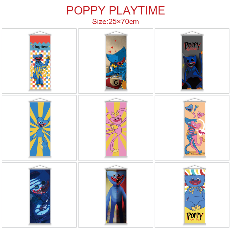 Poppy Playtime anime wallscroll 25*70cm price for 5 pcs