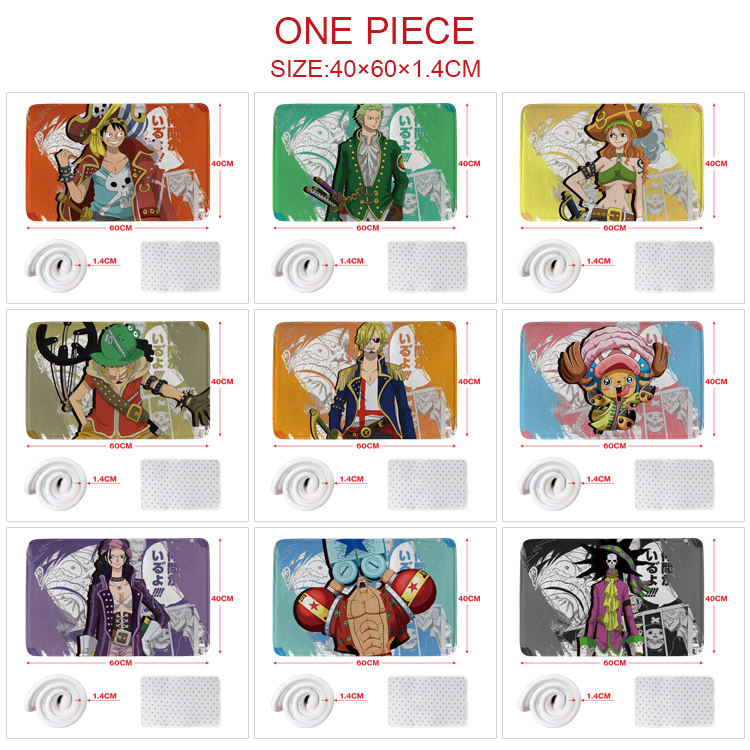 One piece anime  carpet 60*40cm