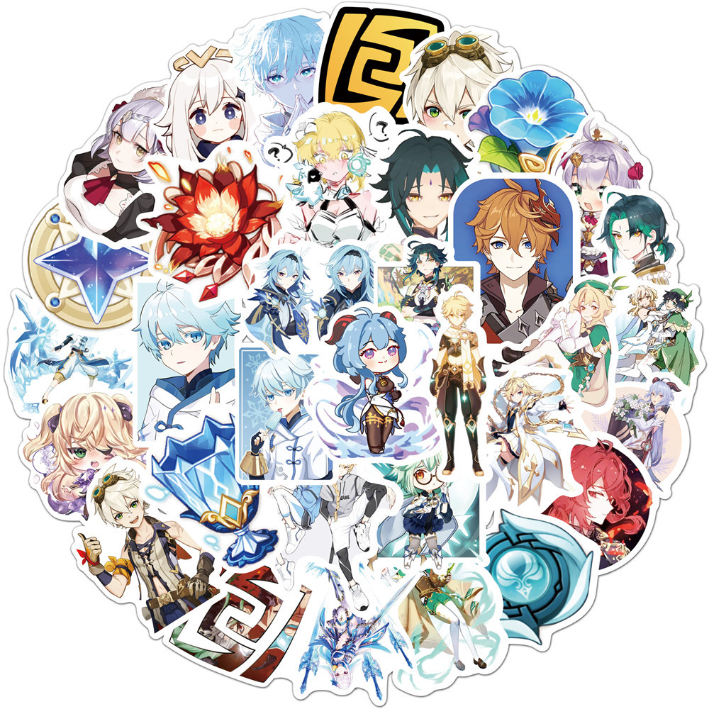 Genshin Impact anime waterproof stickers (50pcs a set)