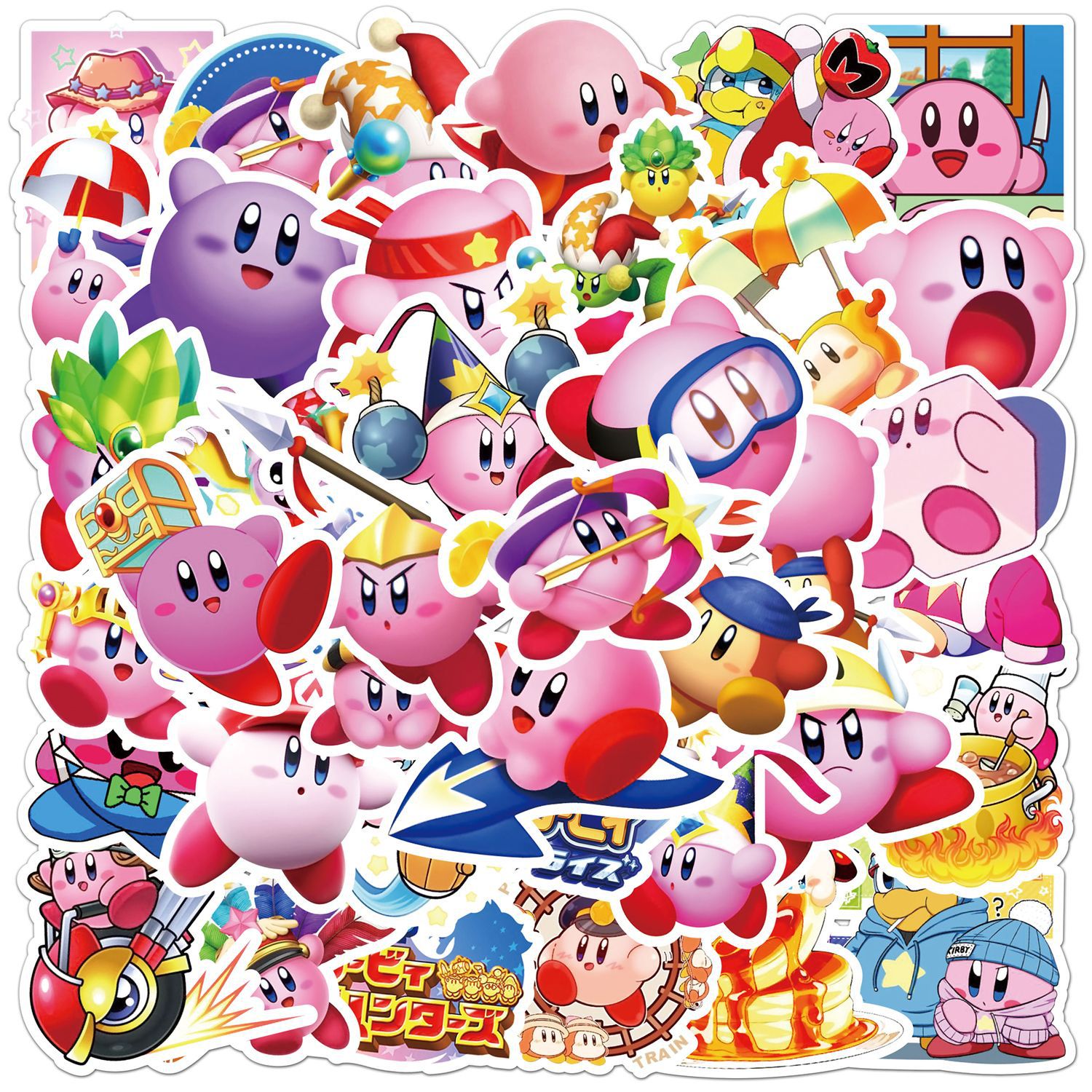 Kirby anime waterproof stickers (50pcs a set)