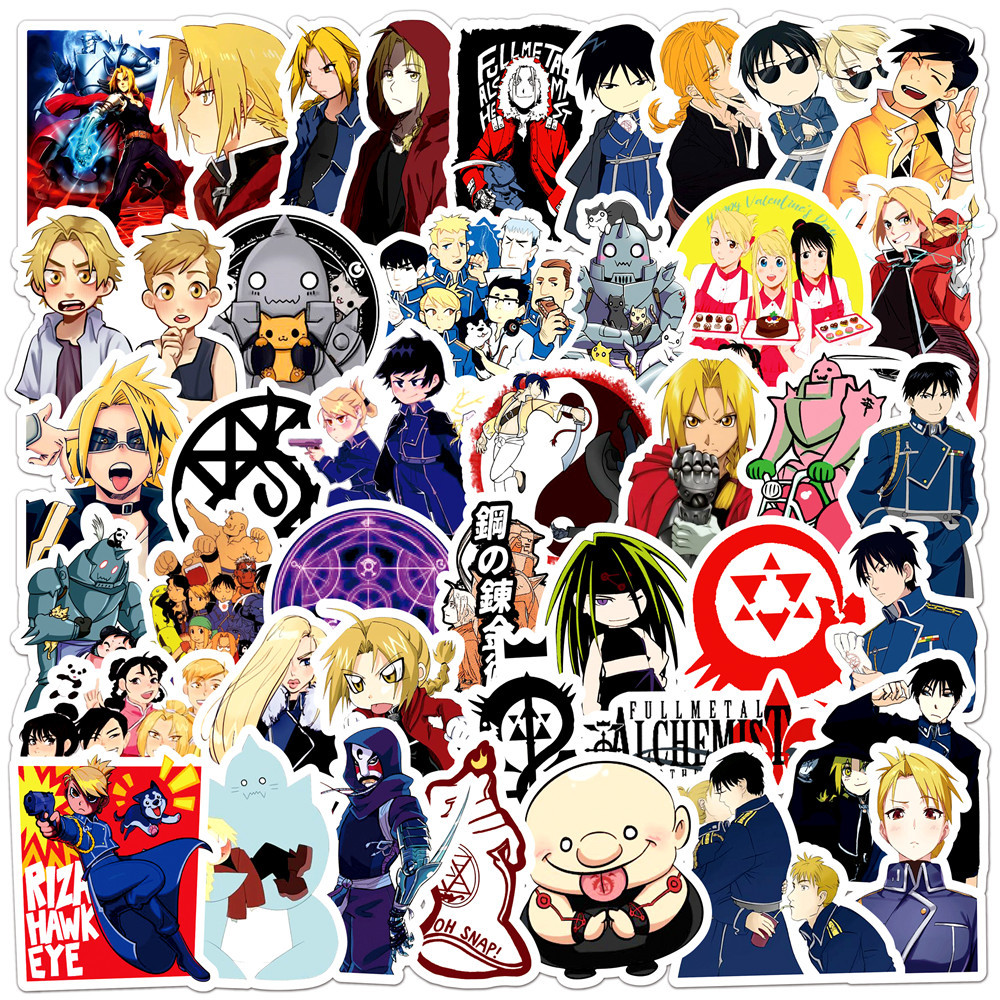Fullmetal Alchemist anime waterproof stickers (50pcs a set)