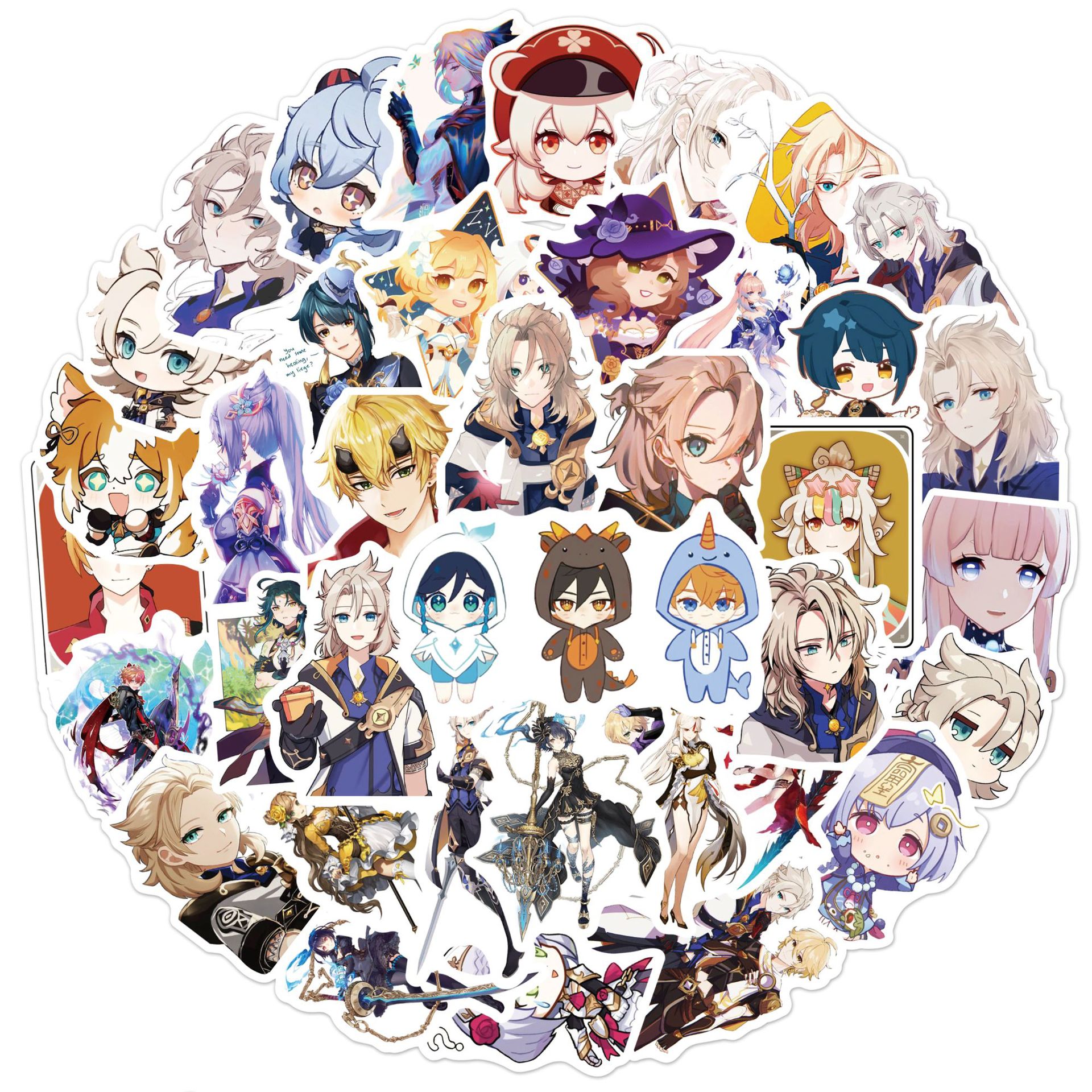 Genshin Impact anime waterproof stickers (50pcs a set)