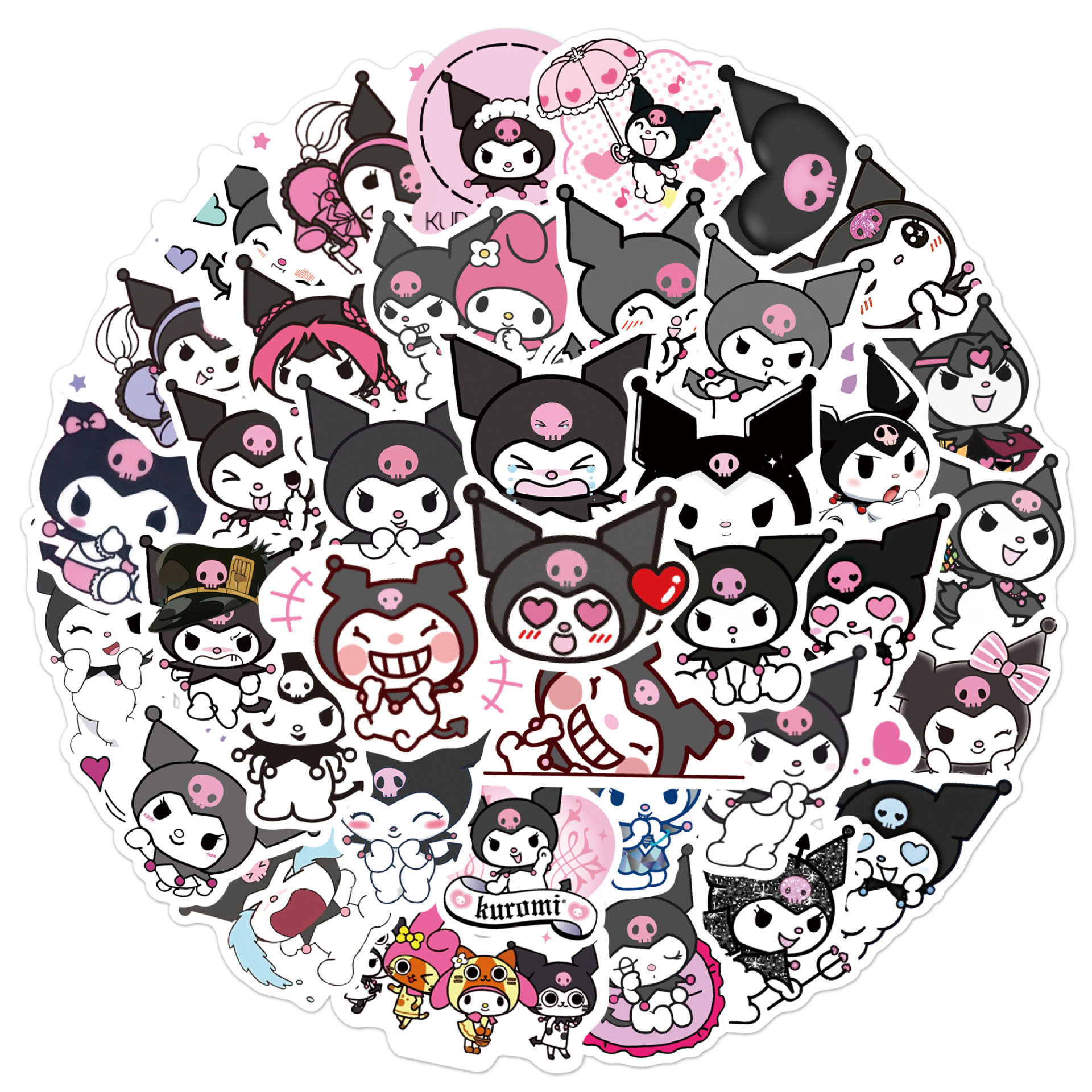 Kuromi anime waterproof stickers (50pcs a set)