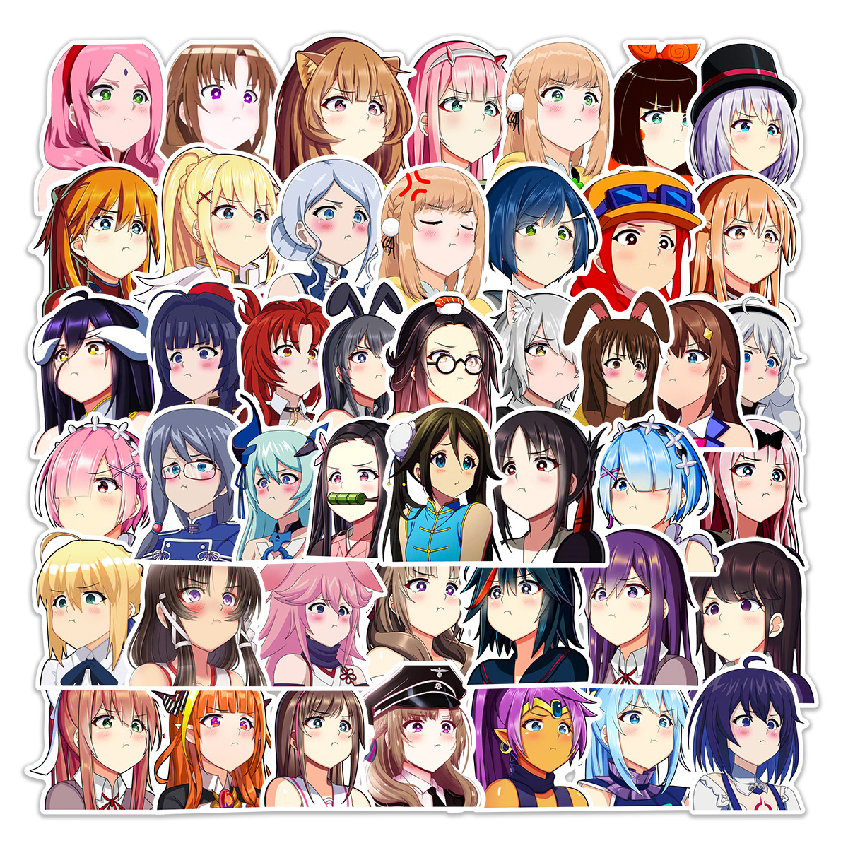 anime waterproof stickers (50pcs a set)