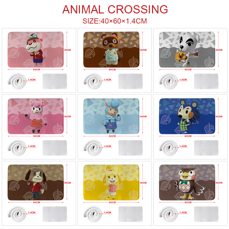 Animal Crossing anime carpet 60*40cm