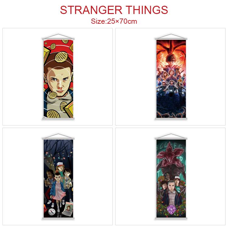 Stranger Things anime wallscroll 25*70cm price for 5 pcs