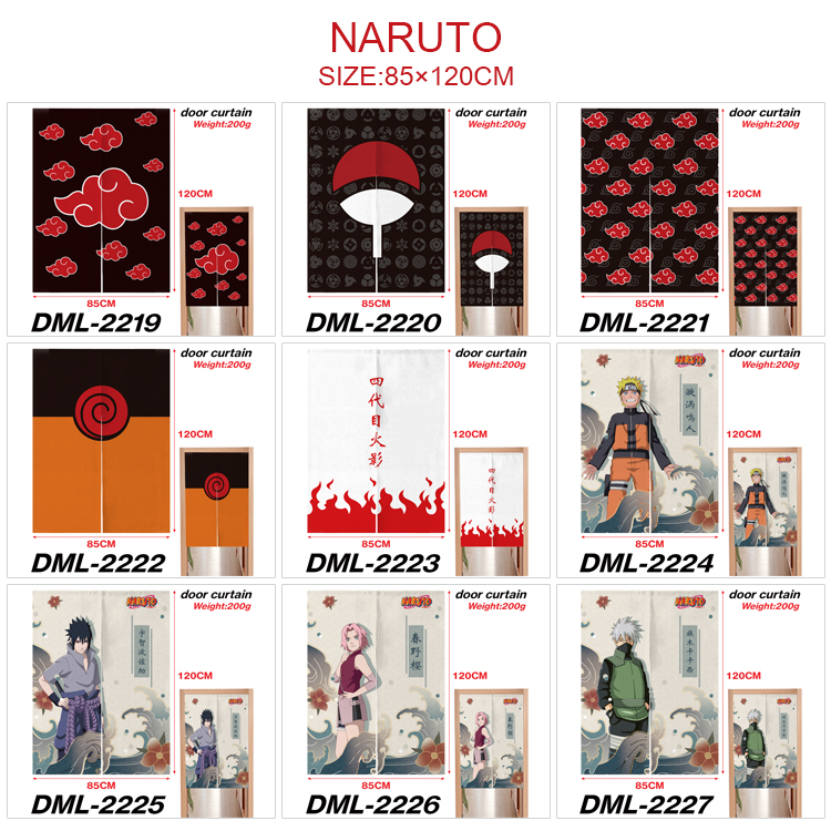 Naruto anime door curtain 85*120cm