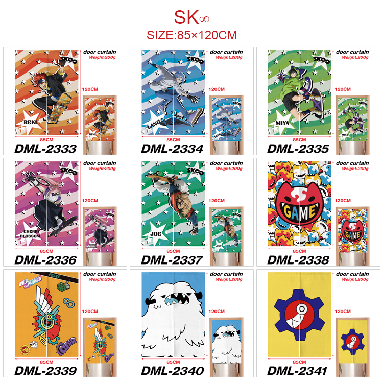 SK8 the infinity anime door curtain 85*120cm