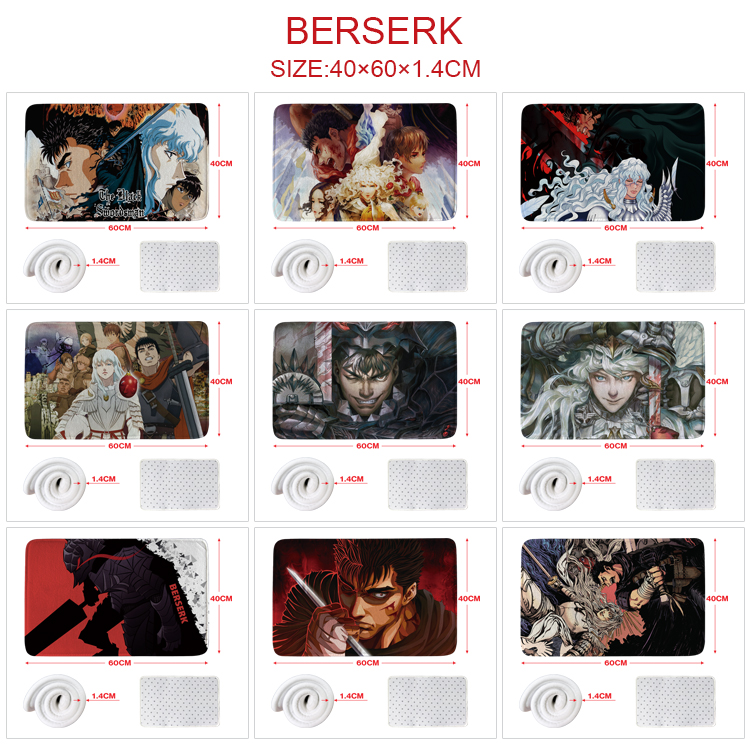 Berserk anime carpet 60*40cm